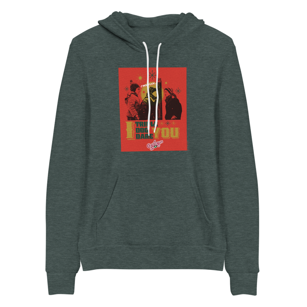 A Christmas Story Triple Dog Dare Adult Fleece Hooded Sweatshirt