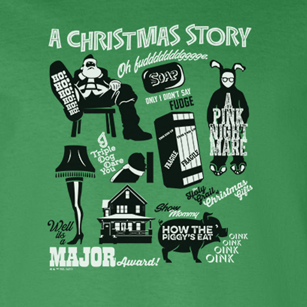 A Christmas Story Mashup Adult Long Sleeve T-Shirt