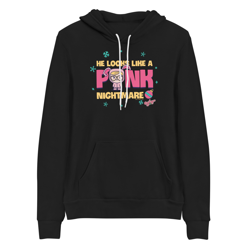 A Christmas Story Pink Nightmare Adult Fleece Hooded Sweatshirt