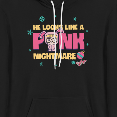 A Christmas Story Pink Nightmare Adult Fleece Hooded Sweatshirt