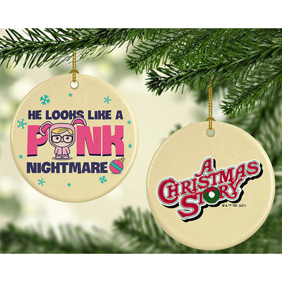 A Christmas Story Pink Nightmare Double-Sided Ornament