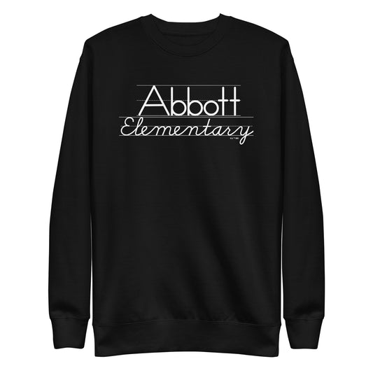 Abbott elementary logo unisex fleece pullover - black