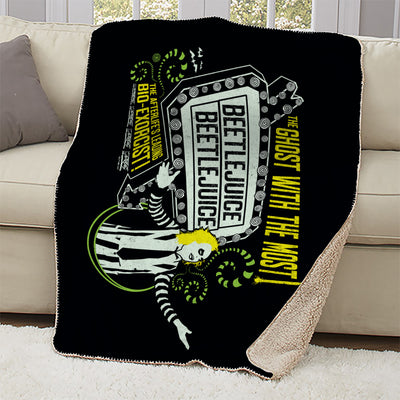 Beetlejuice Ghost with the Most Sherpa Blanket