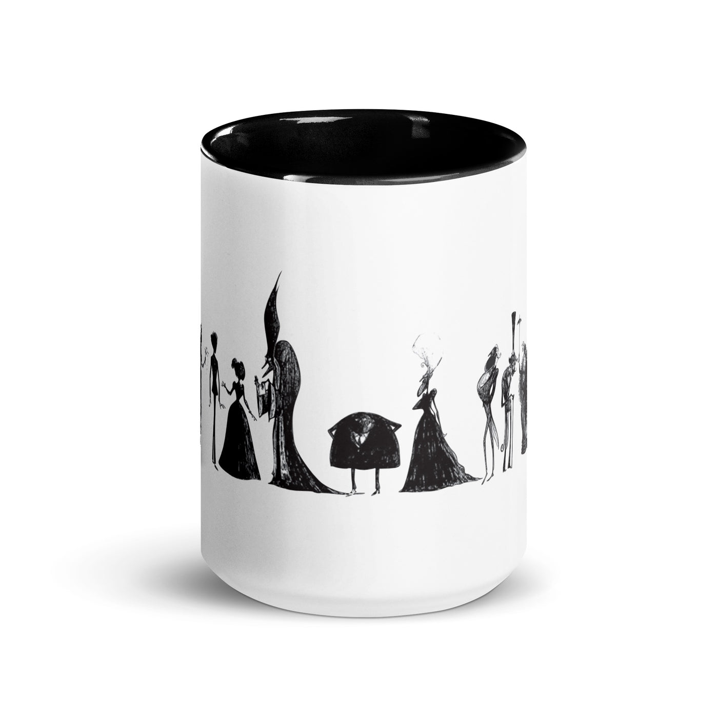 WB100 Corpse Bride Character Silhouettes  Two-Tone Mug