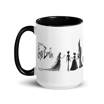 WB100 Corpse Bride Character Silhouettes  Two-Tone Mug