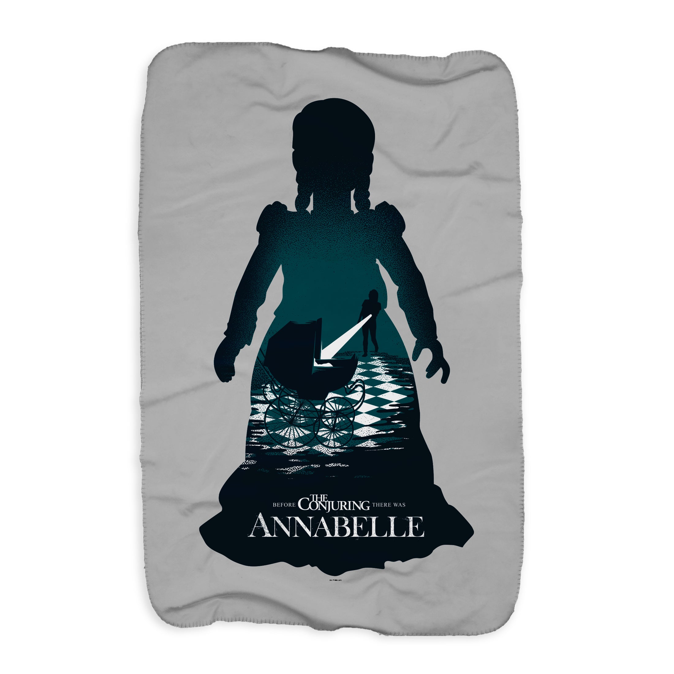 The Conjuring Annabelle Silhouette Sherpa Blanket