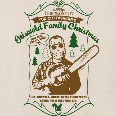 Christmas Vacation Chainsaw Clark Adult Short Sleeve T-Shirt