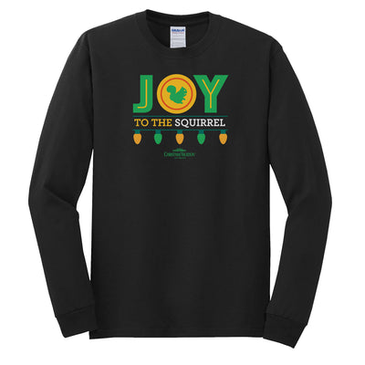 Christmas Vacation Joy To The Squirrel Adult Long Sleeve T-Shirt
