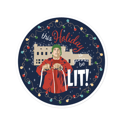 Christmas Vacation Lit! Die Cut Sticker