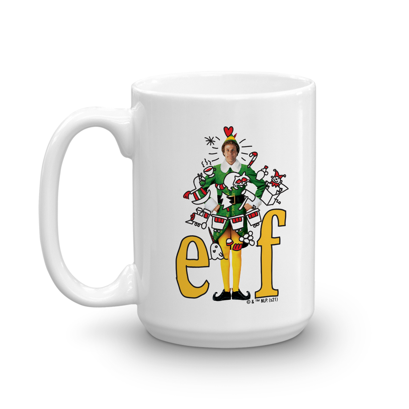Elf The Movie Collage White Mug