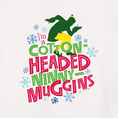 Elf Cotton Headed Ninny Muggins Adult Short Sleeve T-Shirt