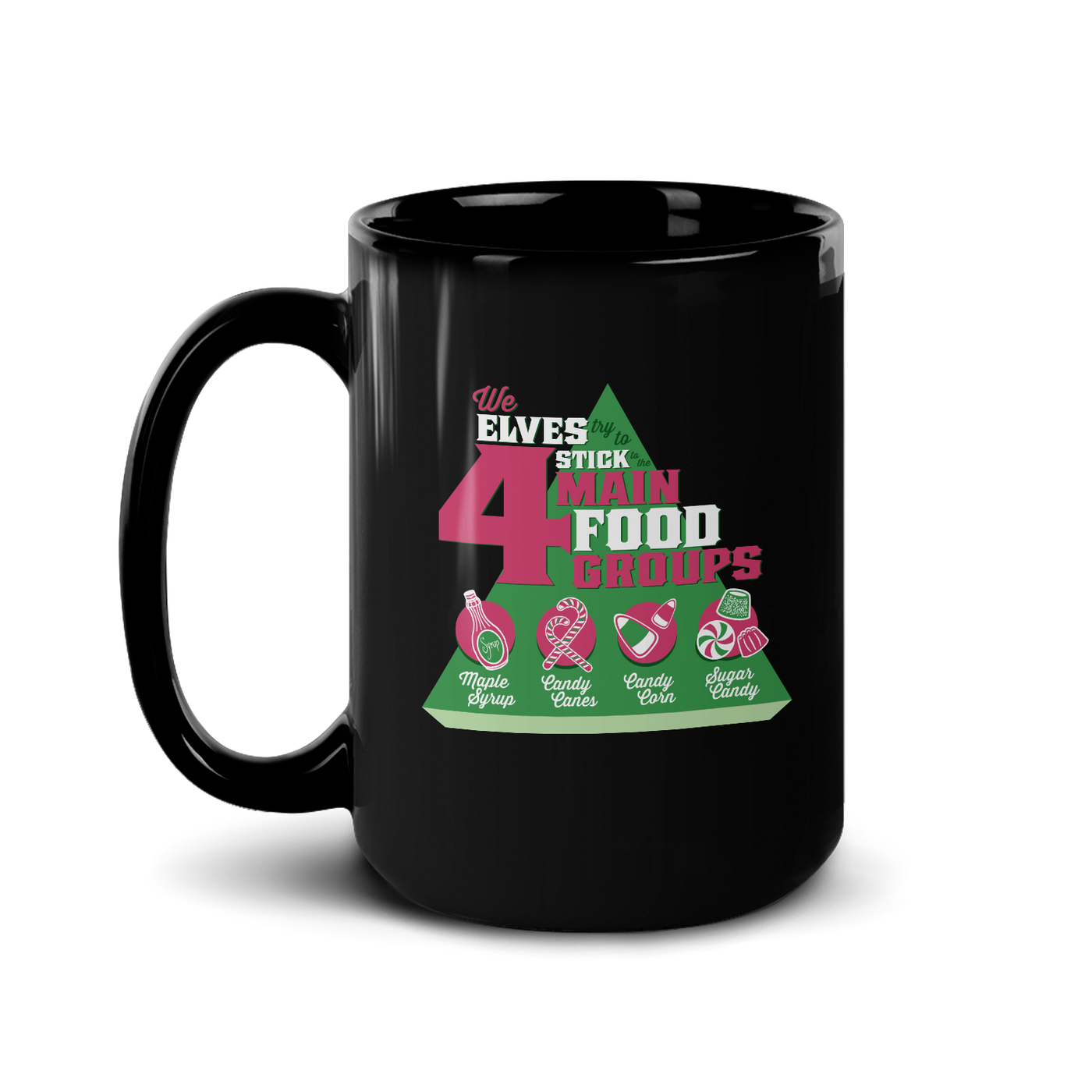 Elf The Movie Four Main Food Groups Mug