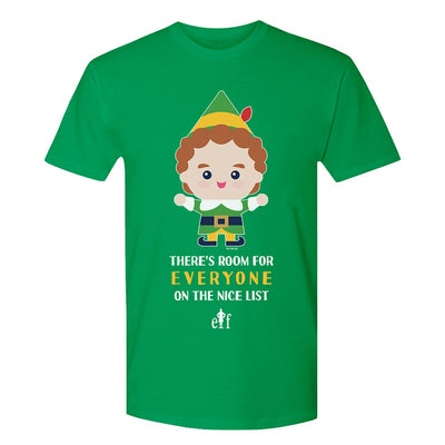 Elf There's Room For Everyone On The Nice List Unisex T-Shirt