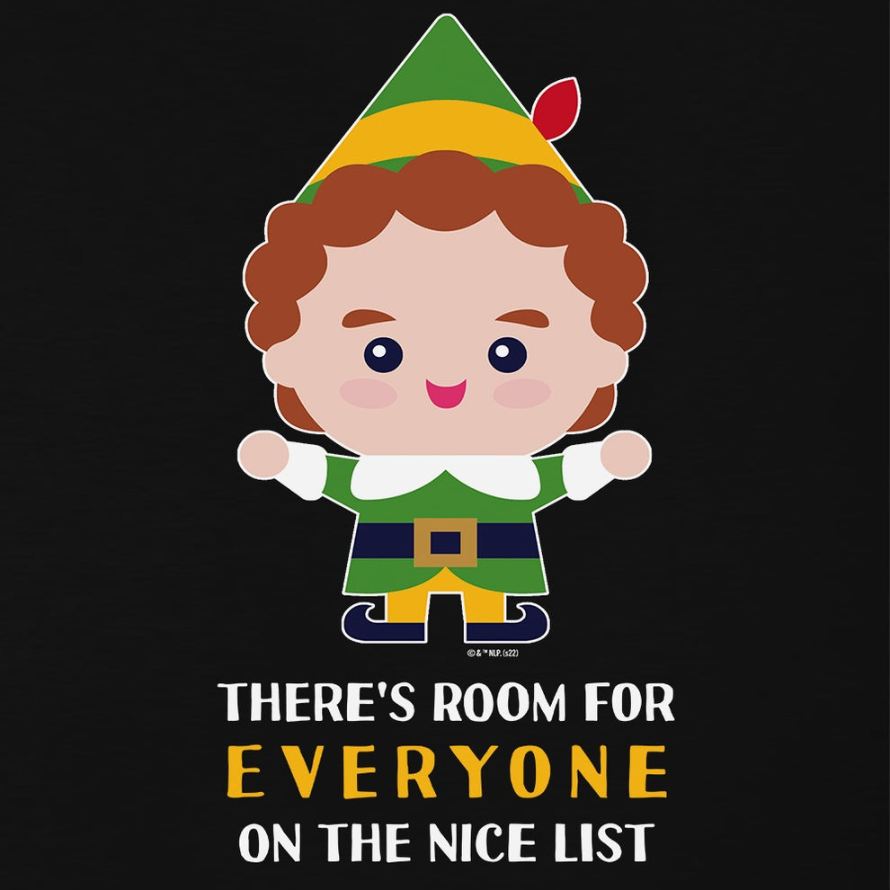 Elf There's Room For Everyone On The Nice List Unisex T-Shirt