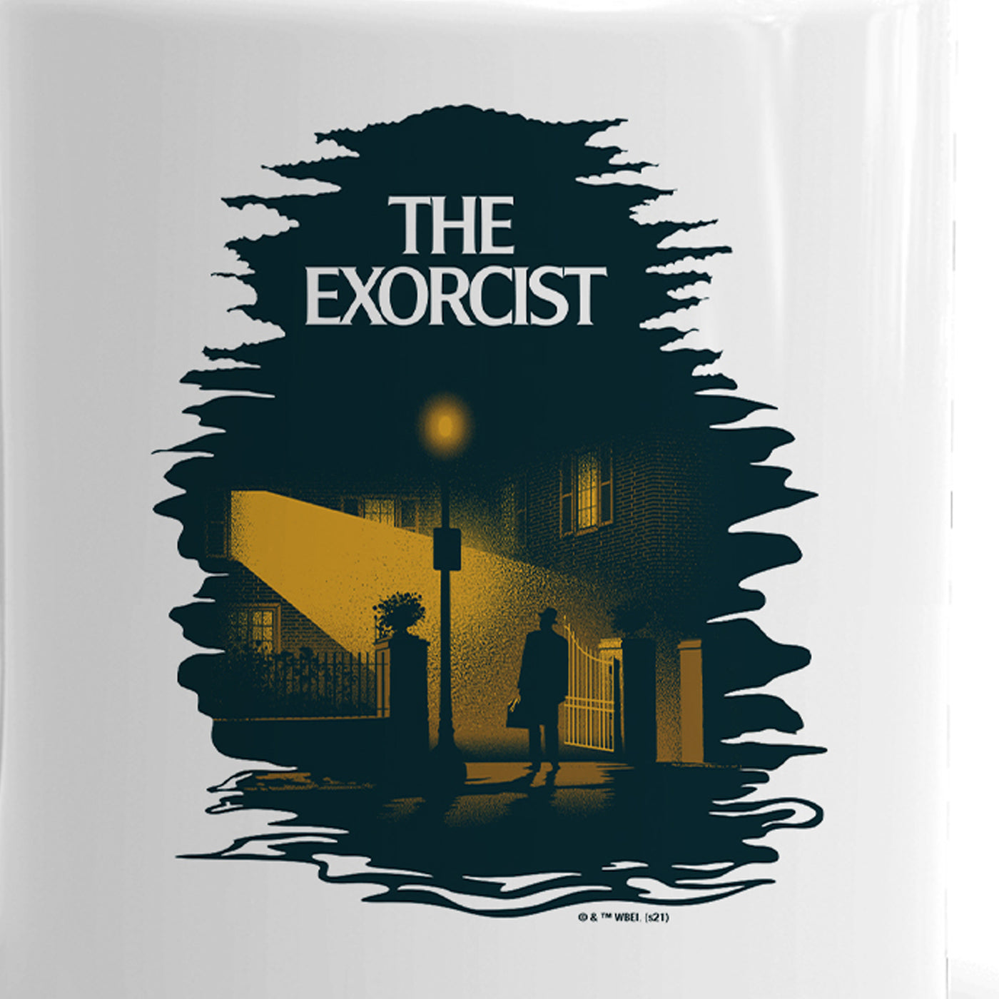 The Exorcist Gold Art White Mug