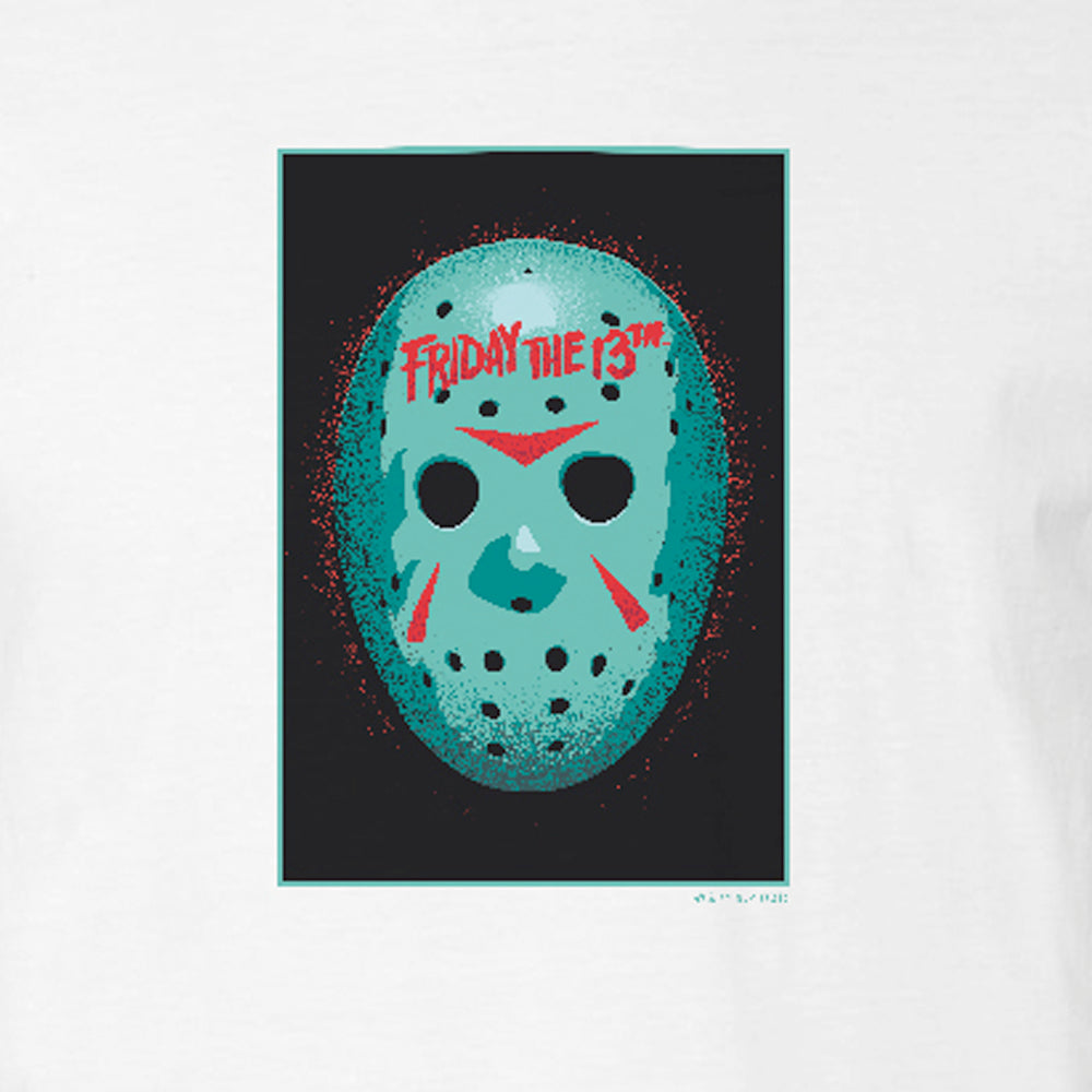 Friday the 13th Green Jason Hockey Mask Adult Short Sleeve T-Shirt