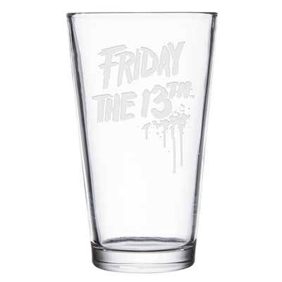 Friday the 13th Logo Laser Engraved Pint Glass