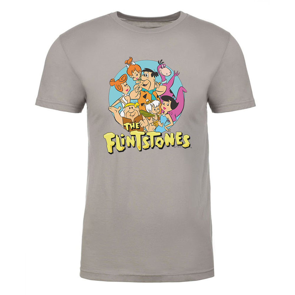 The Flintstones Character Line Up Adult Short Sleeve T-Shirt