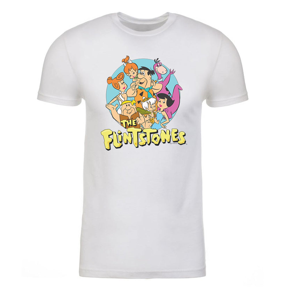The Flintstones Character Line Up Adult Short Sleeve T-Shirt