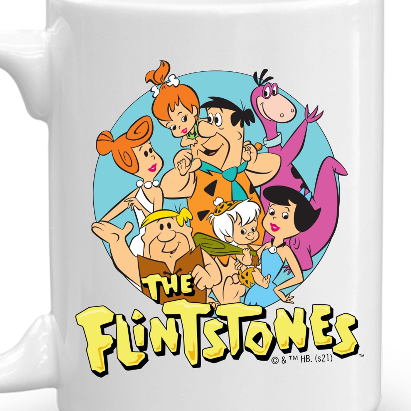 The Flintstones Character Line Up Black Mug