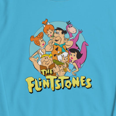 The Flintstones Character Line Up Unisex Crew Neck Sweatshirt