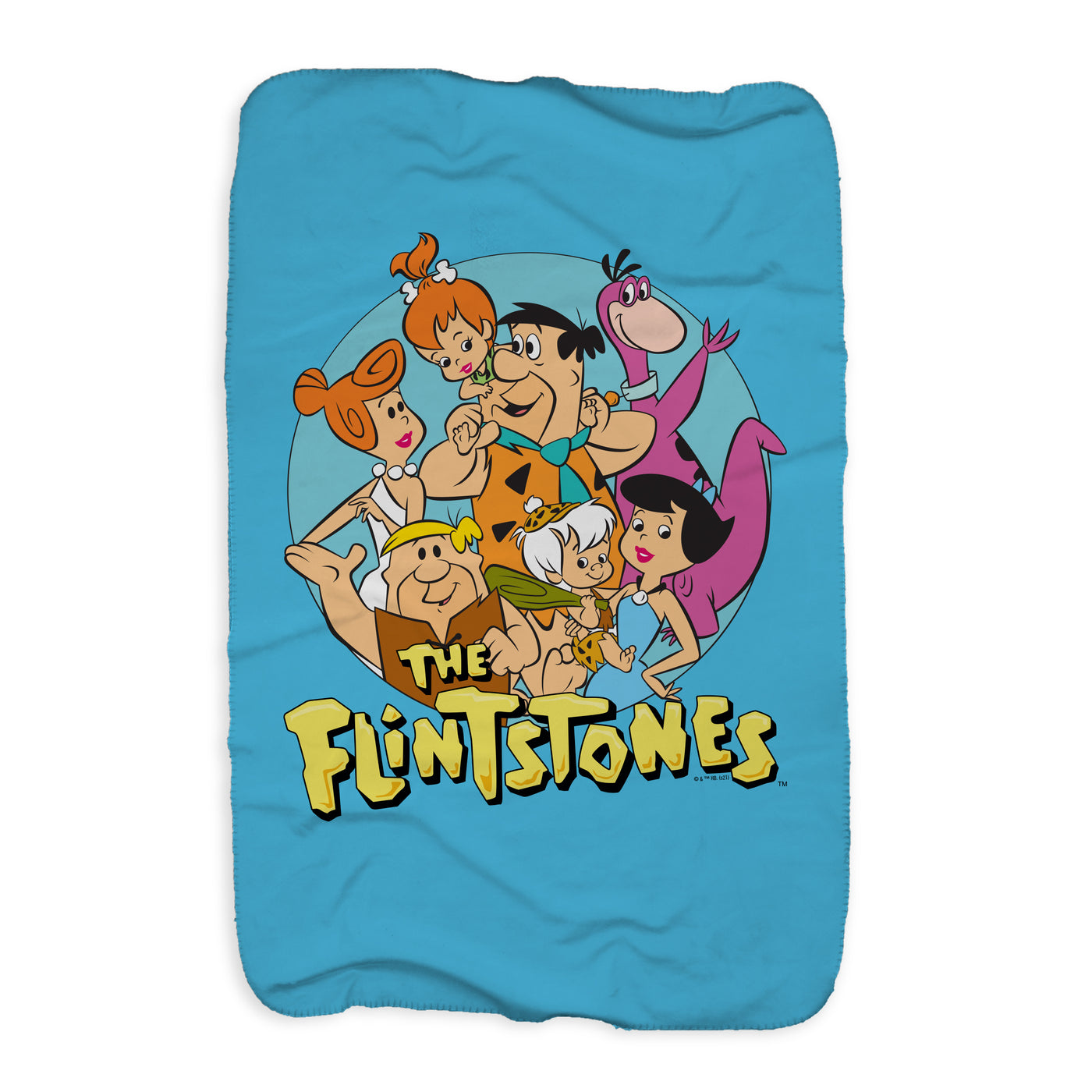 The Flintstones Character Line Up Sherpa Blanket