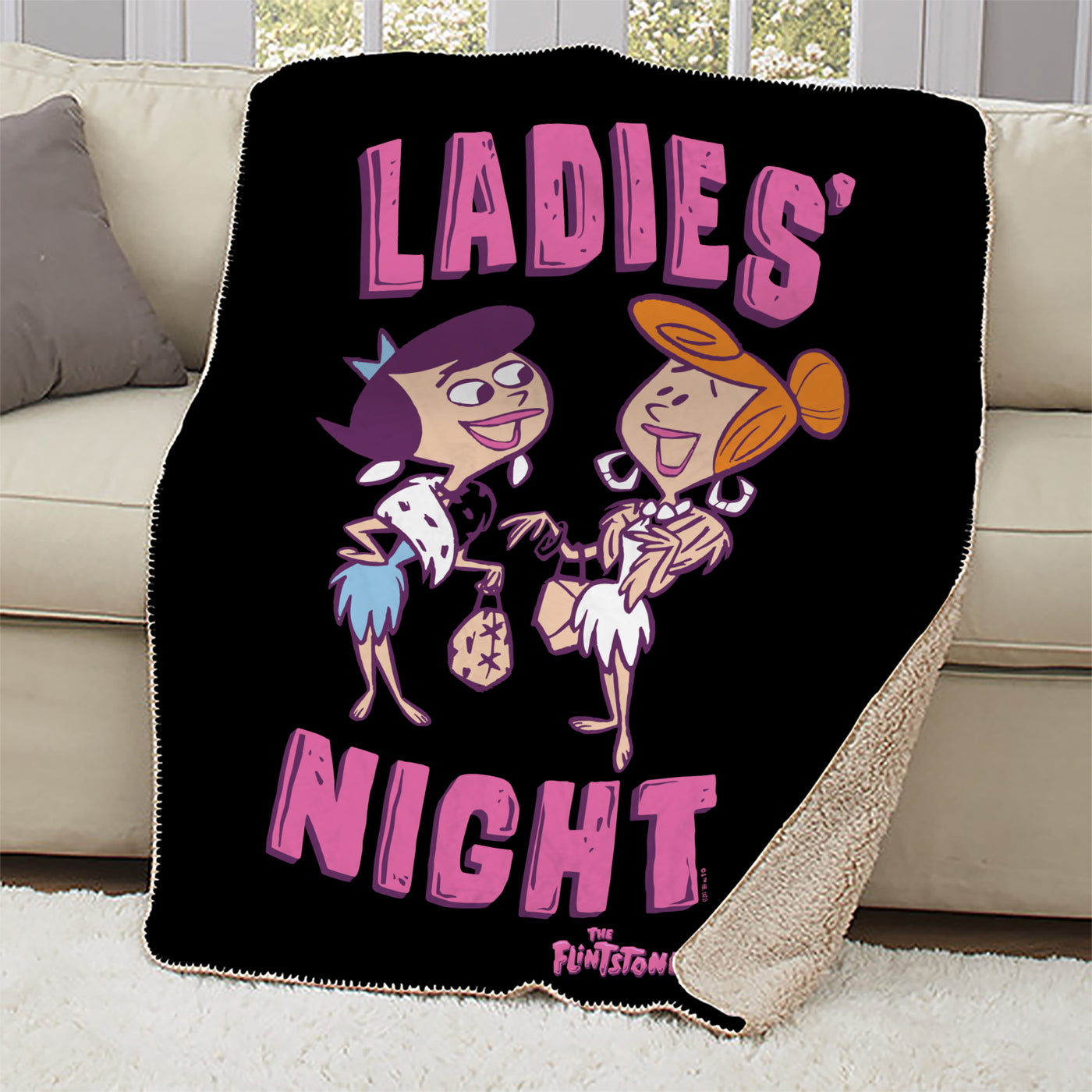 The Flintstones Ladies' Night Sherpa Blanket