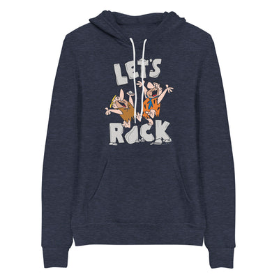 The Flintstones Let's Rock Adult Fleece Hooded Sweatshirt