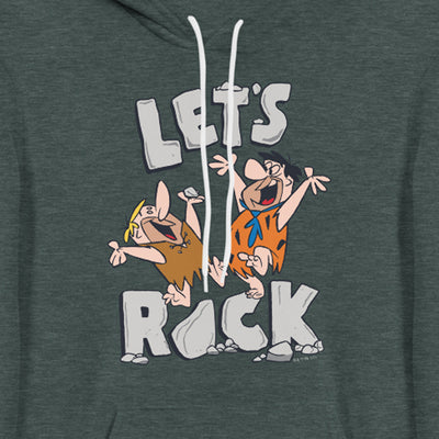 The Flintstones Let's Rock Adult Fleece Hooded Sweatshirt