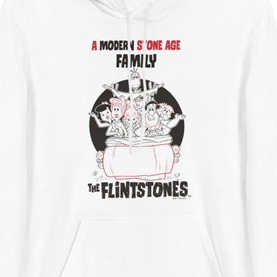 The Flintstones Stone Age Family Adult Fleece Hooded Sweatshirt