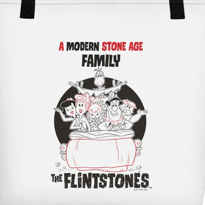 The Flintstones Stone Age Family Beach Bag