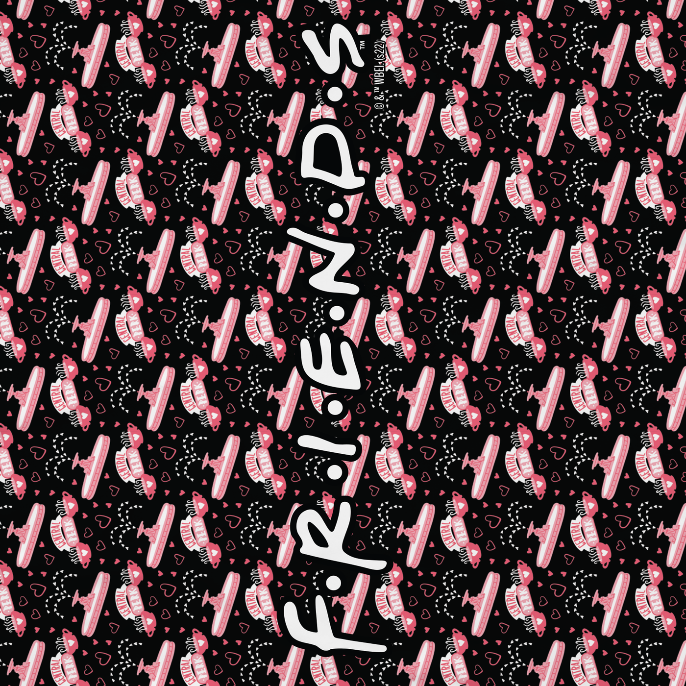 Friends Pink Central Perk Sherpa Blanket