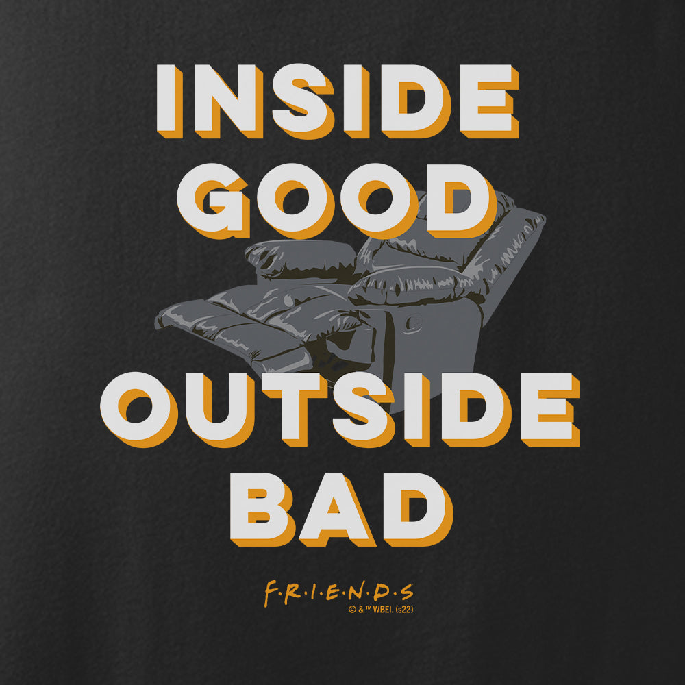 Friends Inside Good Outside Bad Adult Tank Top