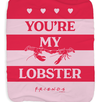 Friends Lobster Couple Sherpa Blanket