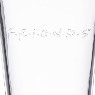 Friends Logo Laser Engraved Pint Glass