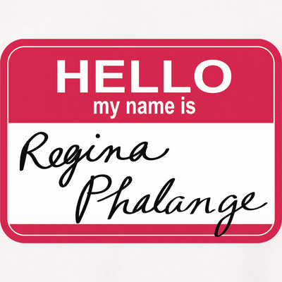 Friends Hello My Name is Regina Phalange Adult Short Sleeve T-Shirt