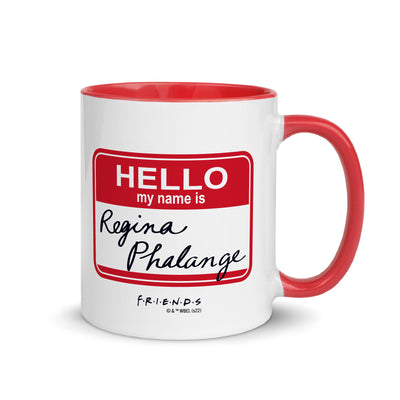 Friends Hello My Name is Regina Phalange Two-Tone Mug