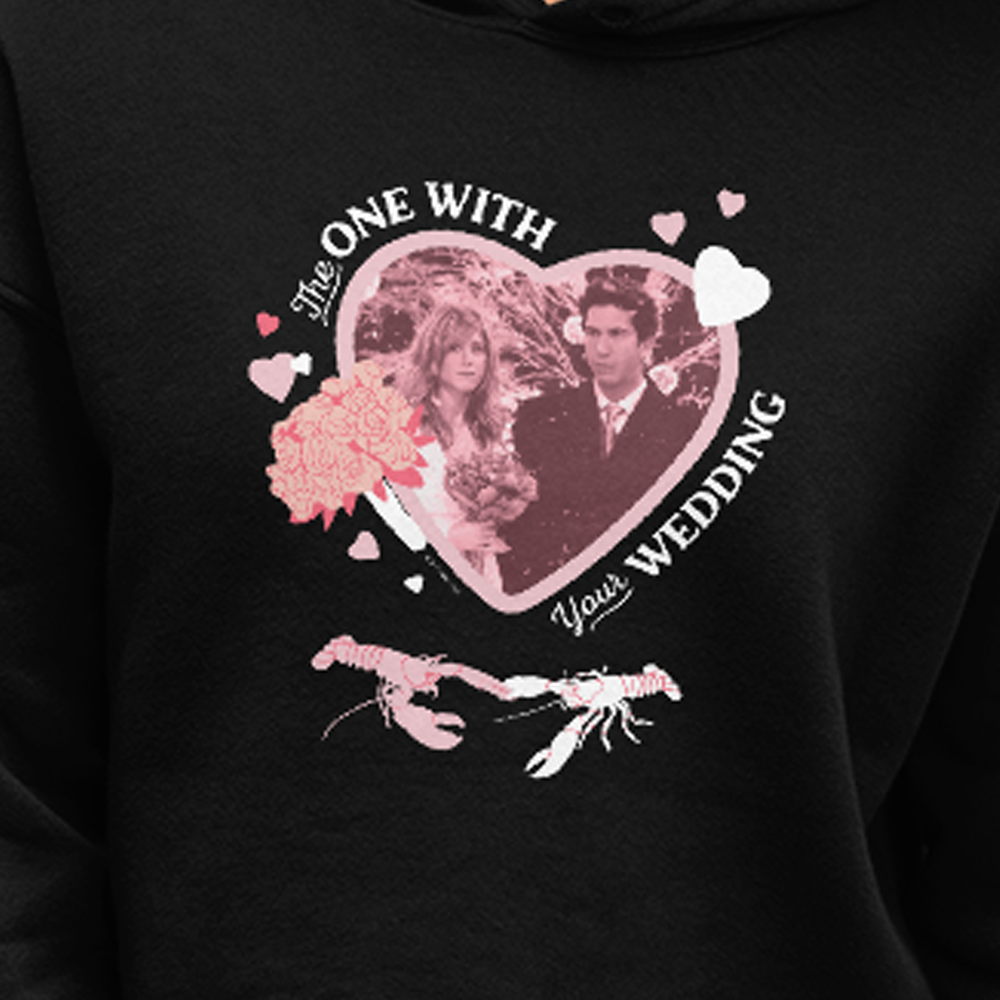 Friends The One With Your Wedding Women's Fleece Crop Sweatshirt