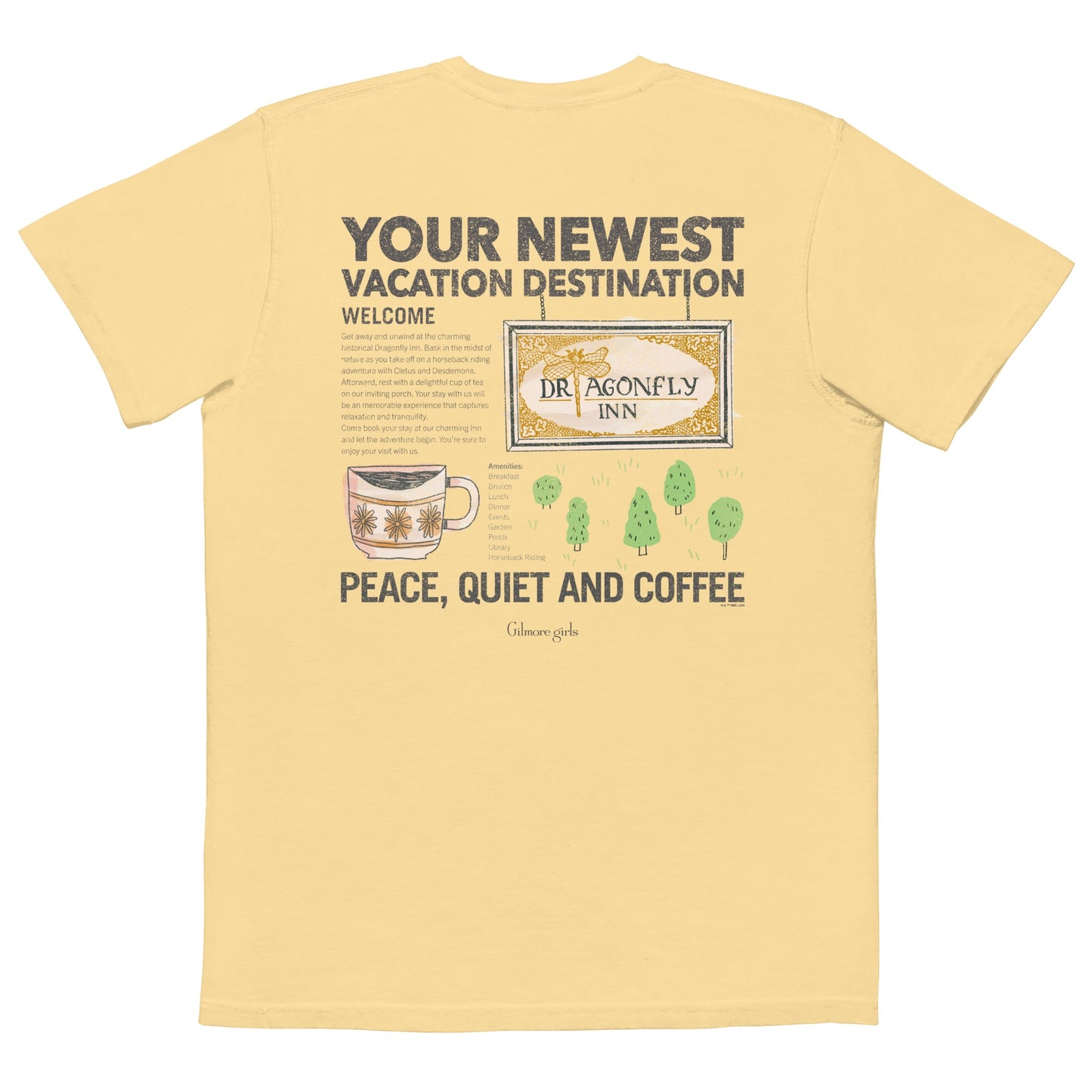 Gilmore Girls Dragonfly Inn Destination Comfort Colors T-shirt