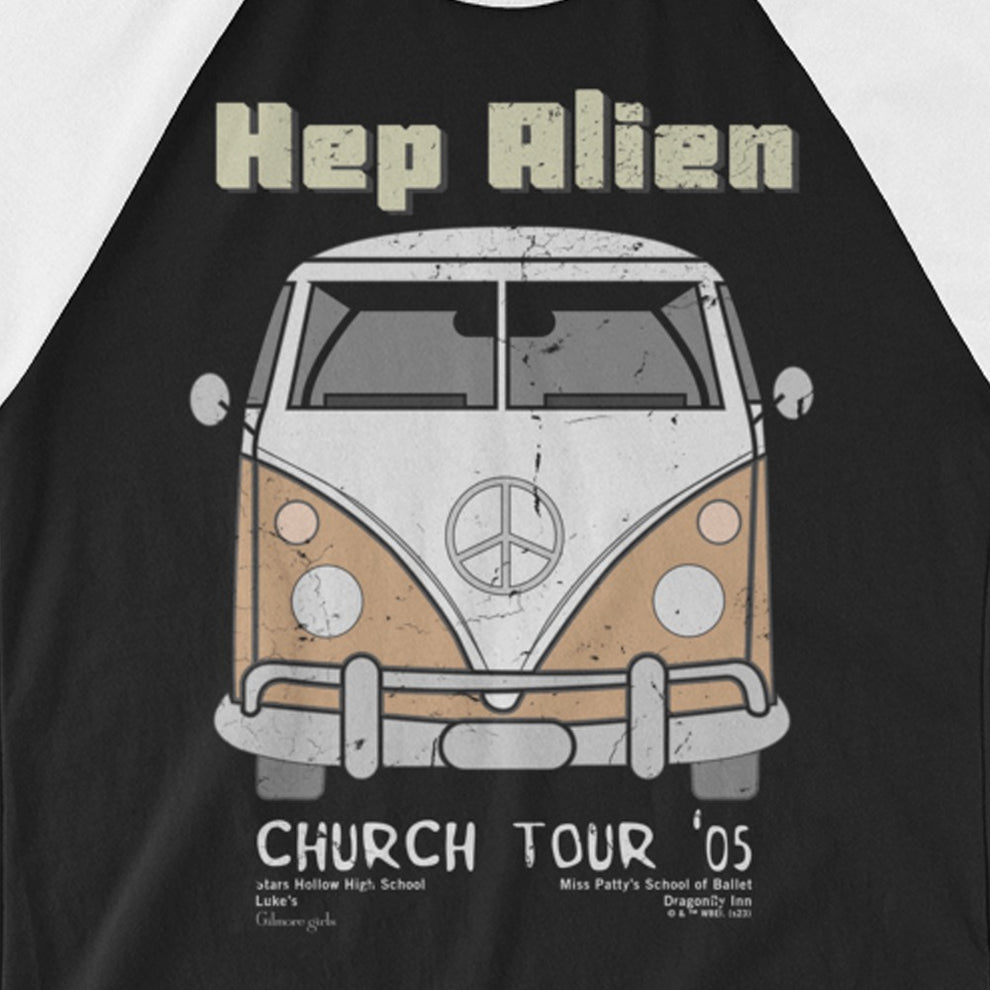 Gilmore Girls Hep Alien Unisex 3/4 Sleeve Raglan Shirt