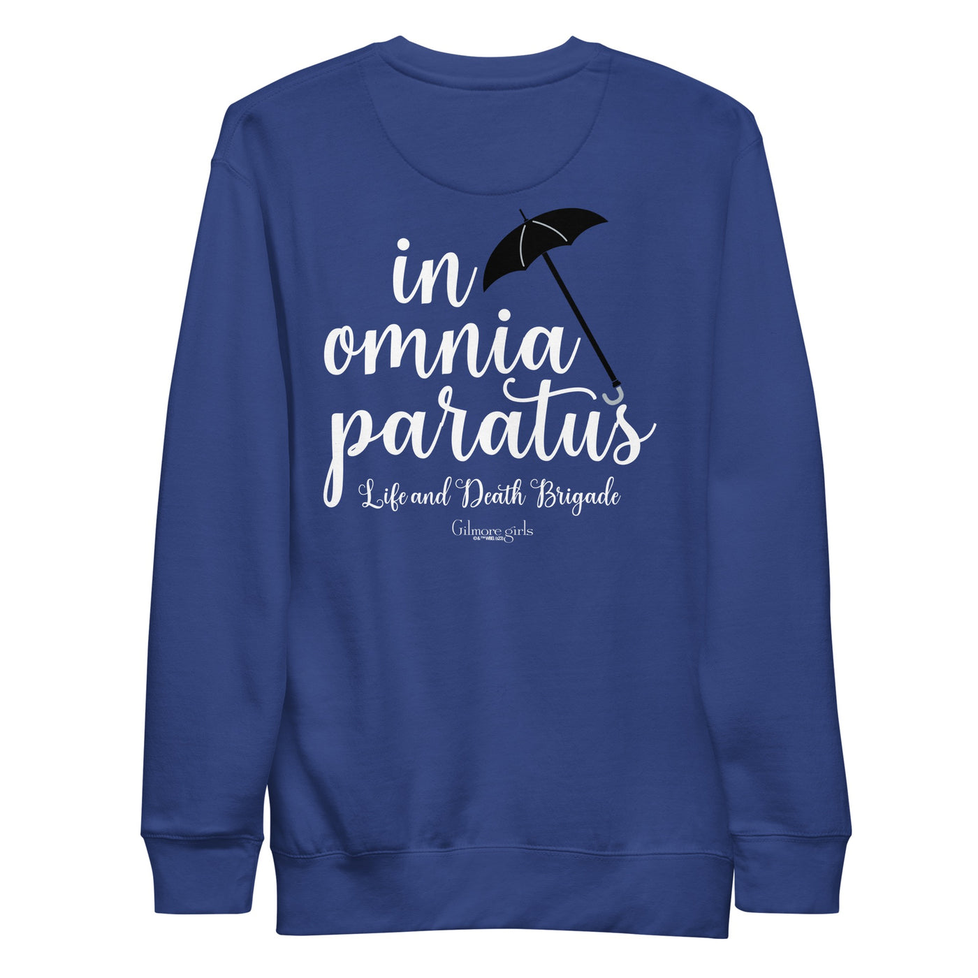Gilmore Girls In Omnia Paratus Umbrella Embroidered Adult Sweatshirt