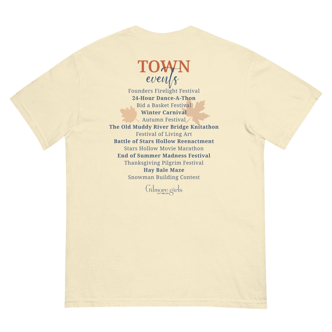 Gilmore Girls Town Events Comfort Colors Adult T-Shirt