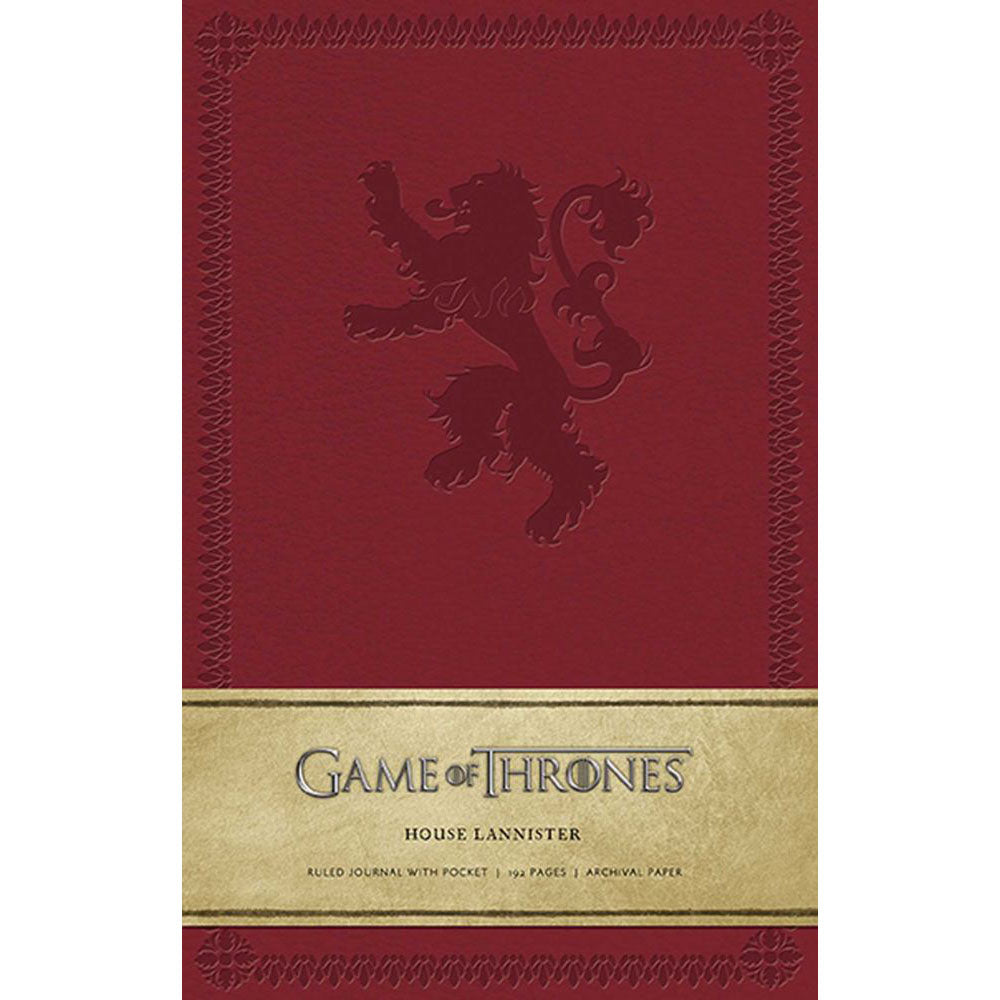 Game of Thrones: House Lannister Hardcover Ruled Journal