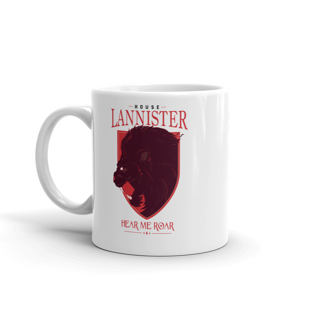 Game of Thrones House Lannister White Mug