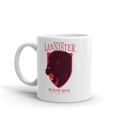Game of Thrones House Lannister White Mug
