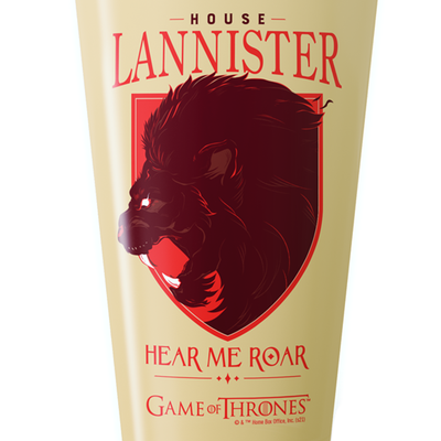 Game of Thrones House Lannister 17 oz Pint Glass