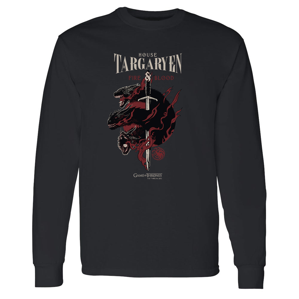 Game of Thrones House Targaryen Adult Long Sleeve T-Shirt