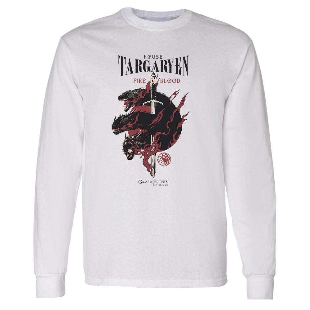 Game of Thrones House Targaryen Adult Long Sleeve T-Shirt