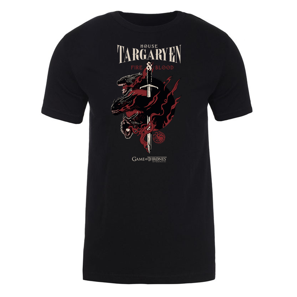 Game of Thrones House Targaryen Adult Short Sleeve T-Shirt