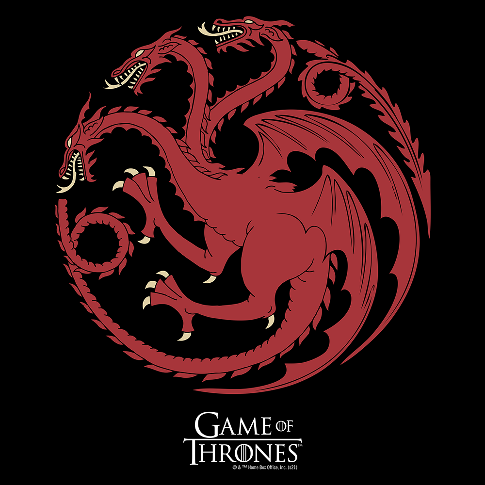 Game of Thrones House Targaryen Sigil Adult Short Sleeve T-Shirt